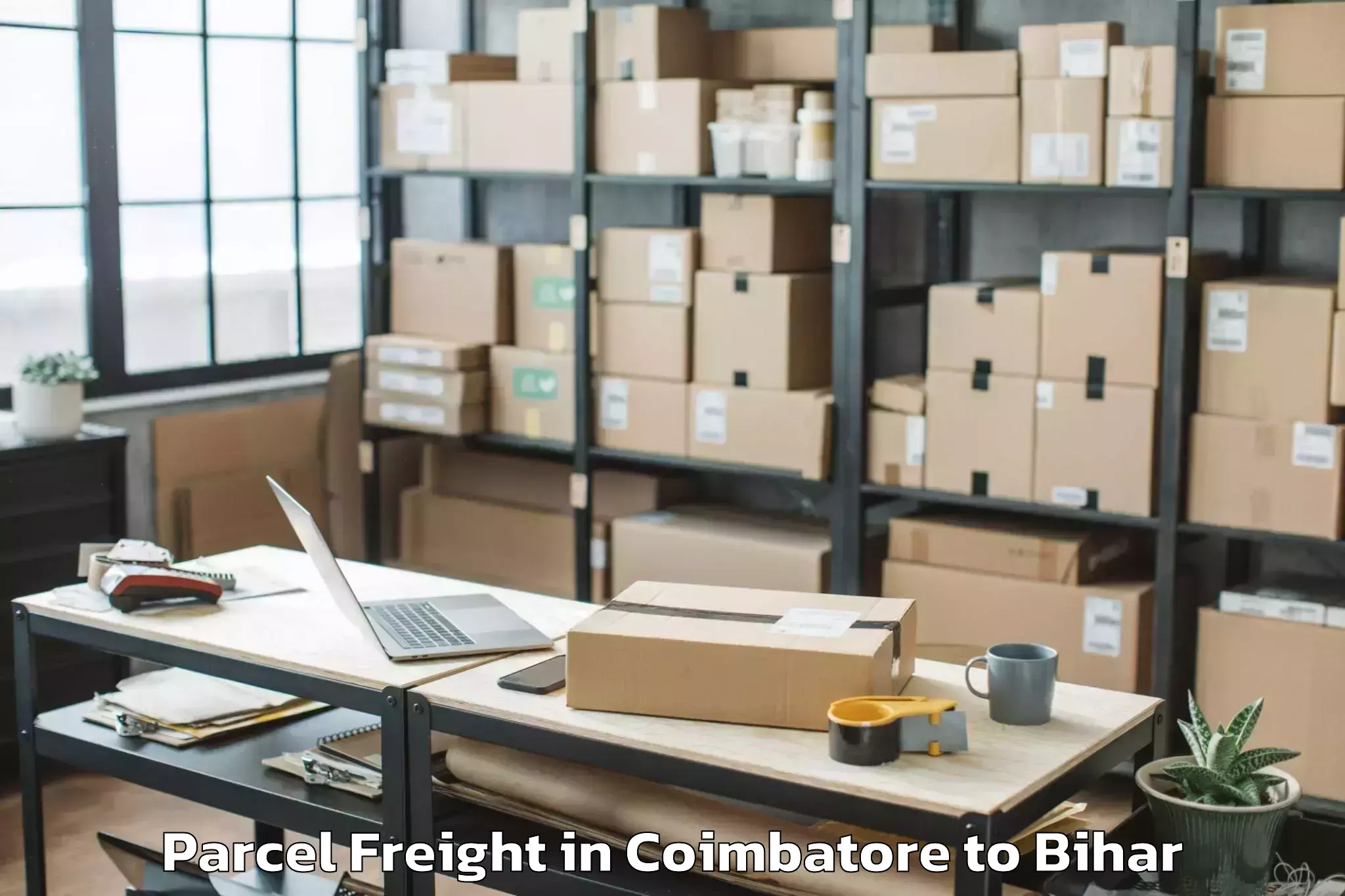 Book Coimbatore to Valmiki Nagar Parcel Freight Online